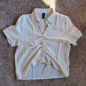 Sacred Threads Cream Blouse OS